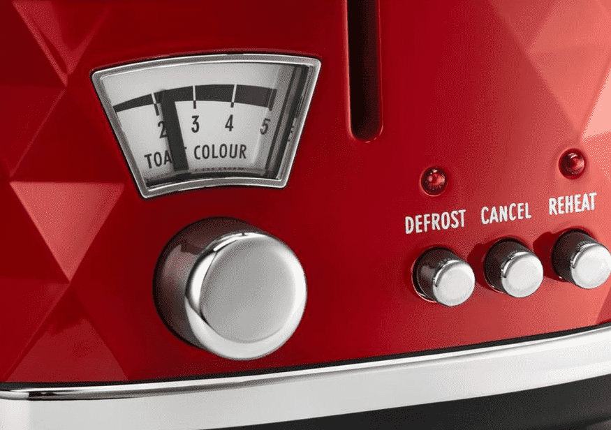 Тостер DELONGHI CTJ2103R Brillante 900Вт красный, Италия